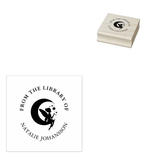 Tampons Encreurs Moon Fairy From The Library Of Custom Book (Tamponné)