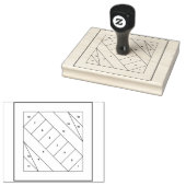 Tampons Encreurs motif de mini-courtepointe de 3,5 pouces Fondation (Tamponné)