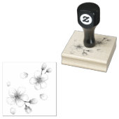 Tampons Encreurs Motif en fleurs de cerisier rose (Tamponné)