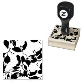 Tampons Encreurs Motif sans couture de feuilles de citron fleurs fe (Tamponné)