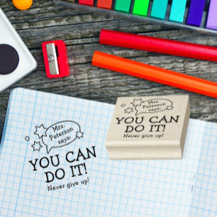 Tampons Encreurs Motivation pour Enseignant Moderne et Amusant Reto