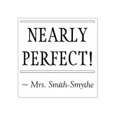 Tampons Encreurs Motivation "PRESQUE PARFAIT !" + Nom du Tuteur per (Impression)