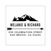 Tampons Encreurs Mountain, Pine Trees & Flèches Adresse de retour p (Impression)