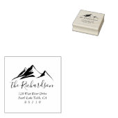 Tampons Encreurs Mountain Sketch Sunrise Return Adresse Self-inking (Tamponné)