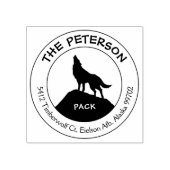 Tampons Encreurs Mountain Wolf Pack, adresse de retour des animaux (Impression)