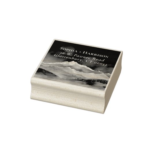Tampons Encreurs Mountains Adventure commence Mariage Adresse de re (Tampon)