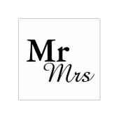 Tampons Encreurs Mr&Mrs Simple Elegant Typographie Mariage Faveur (Impression)