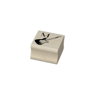 Tampons Encreurs Musicien de guitare électrique professeur de musiq