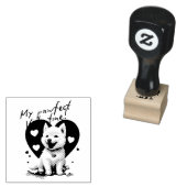 Tampons Encreurs My Pawfect Valentine - adorable chiot Jindo blanc (Tamponné)