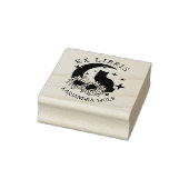 Tampons Encreurs Mystic Moon Chat avec tournesol, Ex Libris Livre (Tampon)