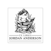 Tampons Encreurs Mythique Masculine Merman Ex Libris Bibliothèque L (Impression)