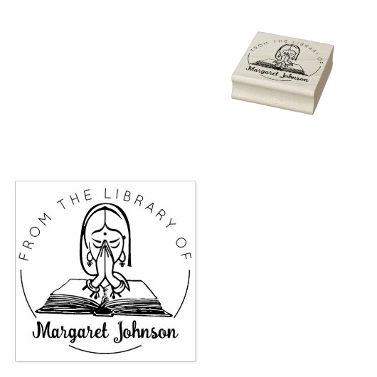 Tampons Encreurs Namaste Book From the Library Of, (Tamponné)