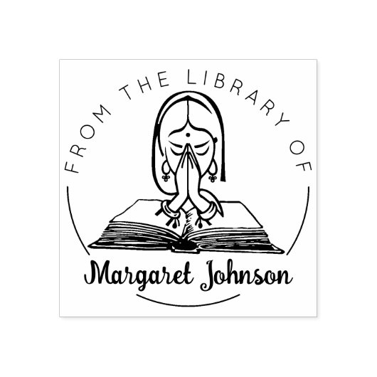 Tampons Encreurs Namaste Book From the Library Of, (Impression)