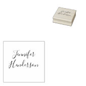 Tampons Encreurs Name Only Signature Elegant Script Calligraphy (Tamponné)