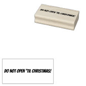 Tampons Encreurs Ne pas ouvrir "Jusqu'à Noël Timbre en caoutchouc (Tamponné)