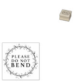 Tampons Encreurs Ne pas plier, Foliting Wreath (Tamponné)