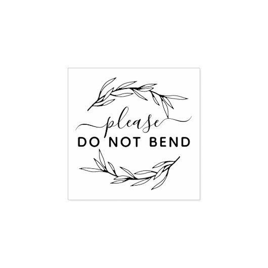 Tampons Encreurs Ne pas plier les Feuilles Laurel (Impression)