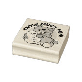 Tampons Encreurs Neige beaucoup amusant Chat hiver vacances Design (Tampon)