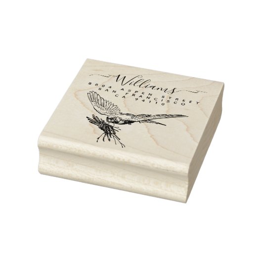 Tampons Encreurs Nesting Modern Script Family Retourner l'adresse (Tampon)