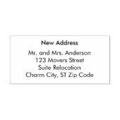 Tampons Encreurs New Address Custom Rubber Stamps (Impression)