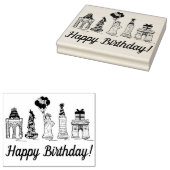 Tampons Encreurs New York City NYC Landmarks fête d'anniversaire (Tamponné)