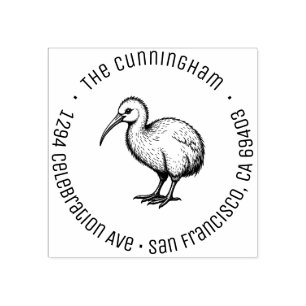 Tampons Encreurs New Zealand Baby Kiwi Nom de famille Adresse de re