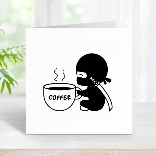 Tampons Encreurs Ninja minuscule avec grande tasse de café