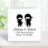 Tampons Encreurs Ninja Pair, un garçon et une fille Adresse