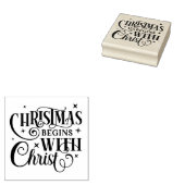 Tampons Encreurs Noël commence avec le Christ (Tamponné)