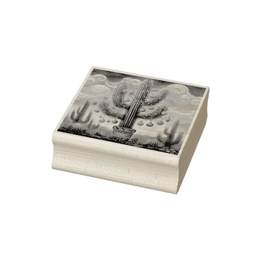 Tampons Encreurs Noël dans le désert Sud-Ouest Saguaro Cactus (Tampon)