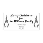 Tampons Encreurs Noël gnomes retour adresse Wood Art Timbre (Impression)