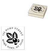 Tampons Encreurs Noël Holiday Holly Et Berries Adresse (Tamponné)