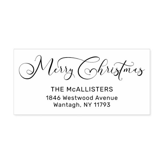Tampons Encreurs Noël manuscrit Whimsar Script Adresse (Impression)