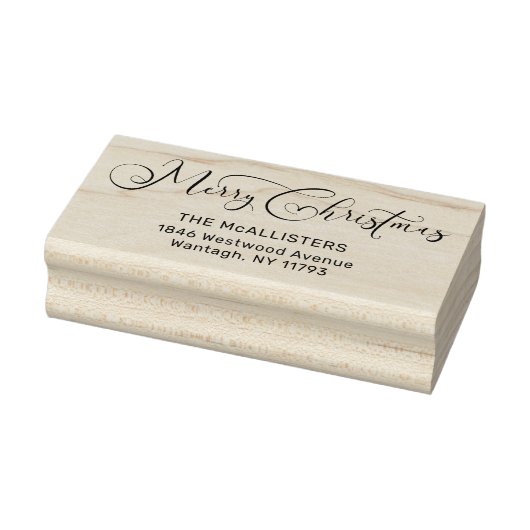 Tampons Encreurs Noël manuscrit Whimsar Script Adresse (Tampon)
