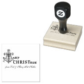 Tampons Encreurs Noël Marian Cross Religieux Catholique Salutation (Tamponné)