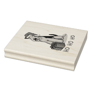 Tampons Encreurs Noël Père Noël Airedale Terrier HO HO Cher