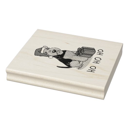 Tampons Encreurs Noël Père Noël Casquette Welsh Terrier Chien migno (Tampon)