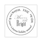 Tampons Encreurs Noël personnalisé "Joyeux et brillant" (Impression)