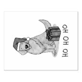 Tampons Encreurs Noël Santa Claus Golden Retriever Chien mignonne (Impression)