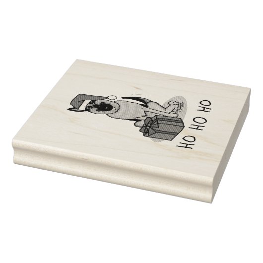 Tampons Encreurs Noël Santa Hat Allemand Berger Chien mignonne (Tampon)