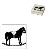 Tampons Encreurs Noël scandinave Cheval Rocking (Tamponné)
