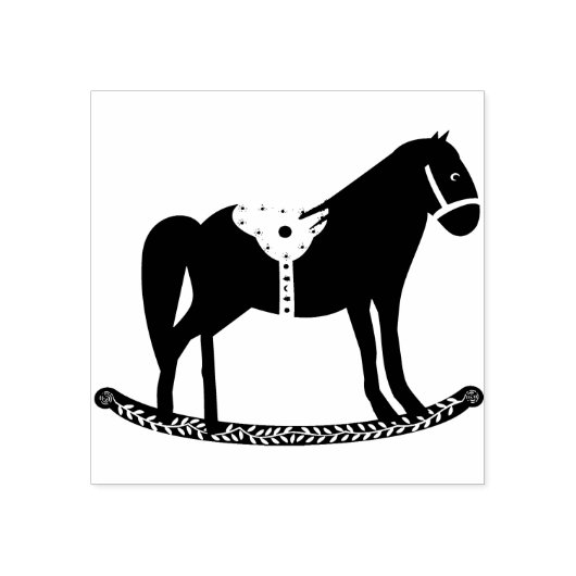 Tampons Encreurs Noël scandinave Cheval Rocking (Impression)