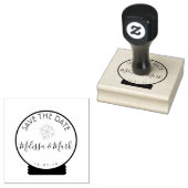 Tampons Encreurs Noël Snowflake Snowglobe Enregistrer la date (Tamponné)