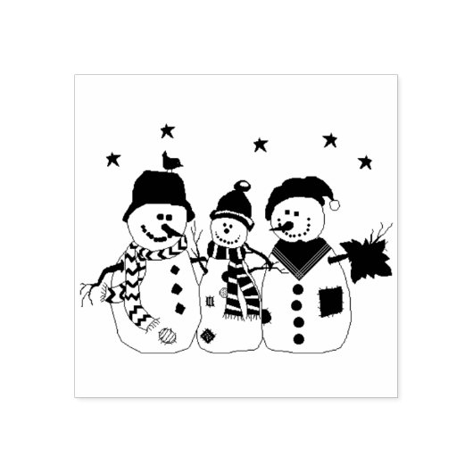 Tampons Encreurs Noël Snowmen (Impression)