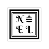 Tampons Encreurs NOEL Texte Noël Vacances Bauble Carré Cadre (Impression)