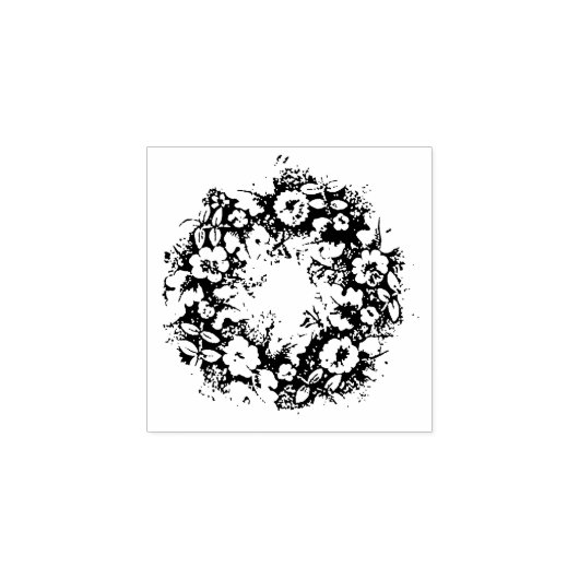 Tampons Encreurs NOËL WREATING Wood Art Timbre (Impression)