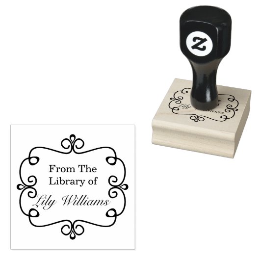 Tampons Encreurs Noir Et Blanc De La Bibliothèque De Plaques (Tamponné)
