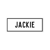 Tampons Encreurs Nom chrétien Jackie sur une (Impression)