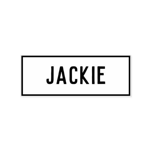 Tampons Encreurs Nom chrétien Jackie sur une (Impression)