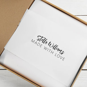 Tampons Encreurs Nom De Calligraphie Moderne Fabriqué Avec Amour